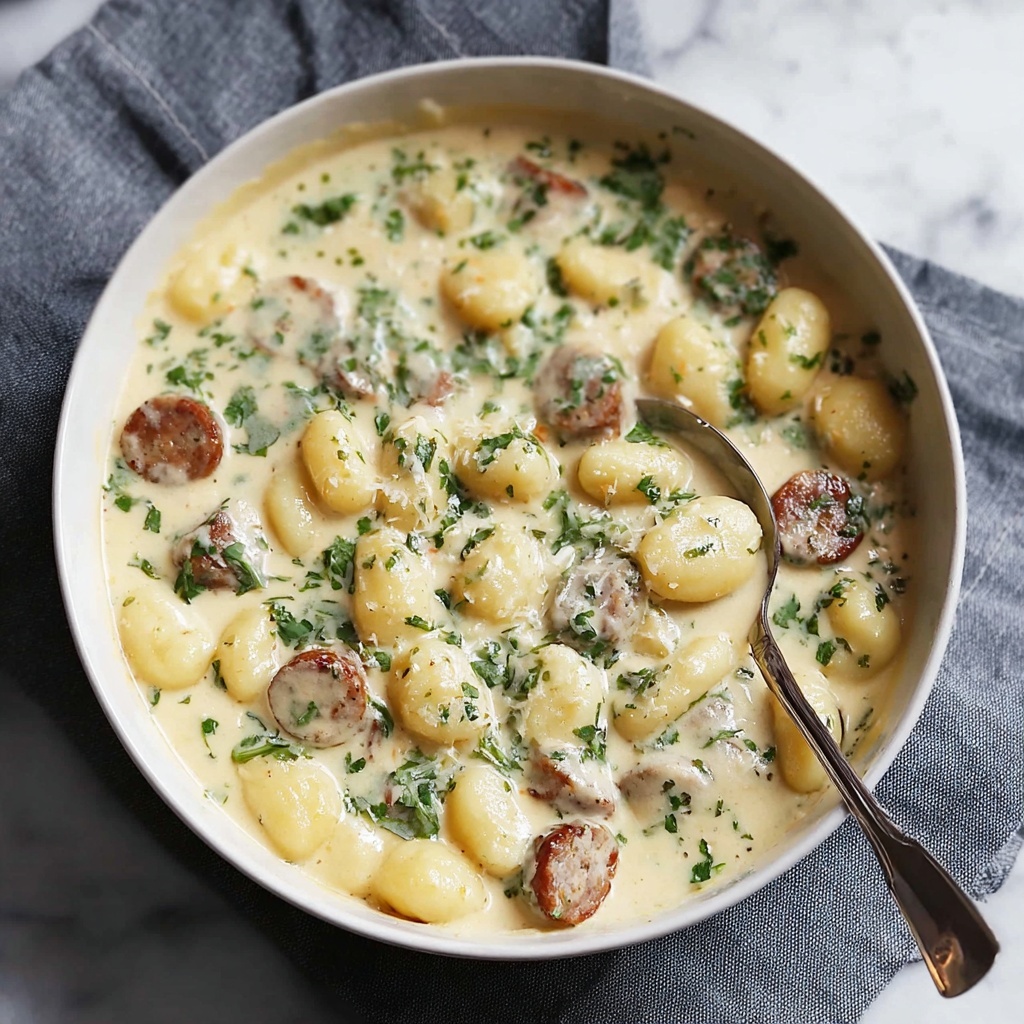 Creamy One-Pot Sausage Gnocchi: A Comforting, Hearty Meal Recipe - Recipe Image