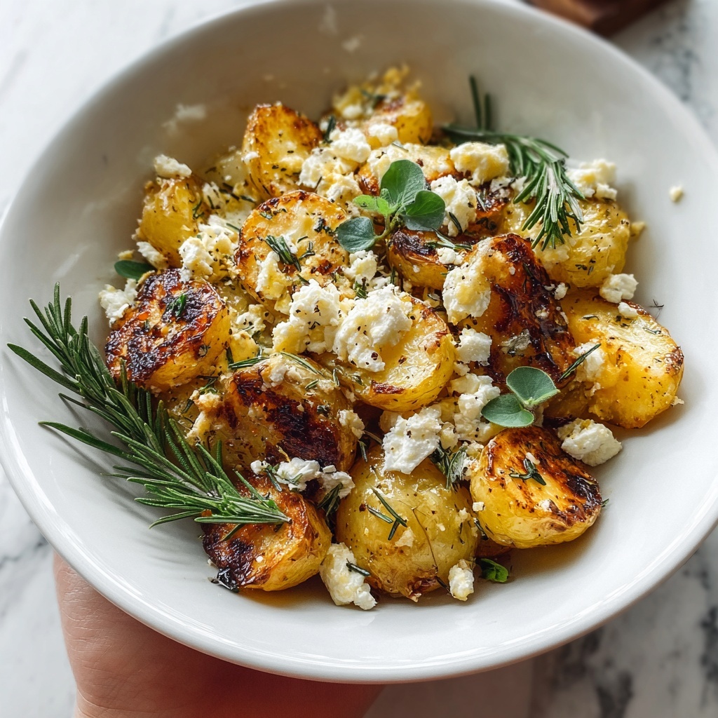 Baked Feta Potatoes Recipe - Recipe Image