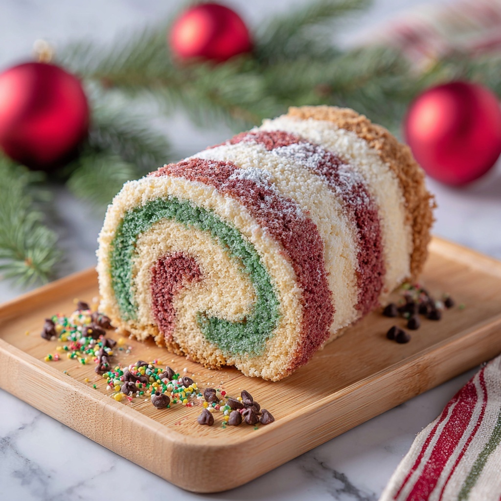 Christmas Cake Roll Recipe - Recipe Image