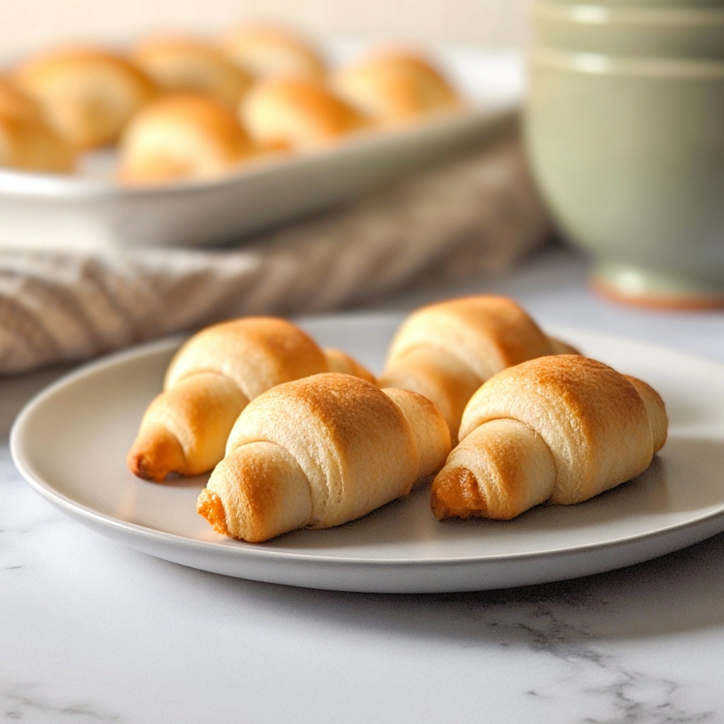 Pumpkin Pie Croissants with Maple Glaze Recipe - Recipe Image
