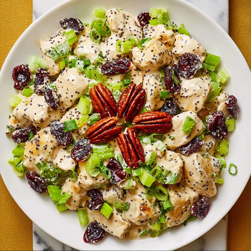 Cranberry Pecan Chicken Salad with Poppy Seed Dressing Recipe - Recipe Image