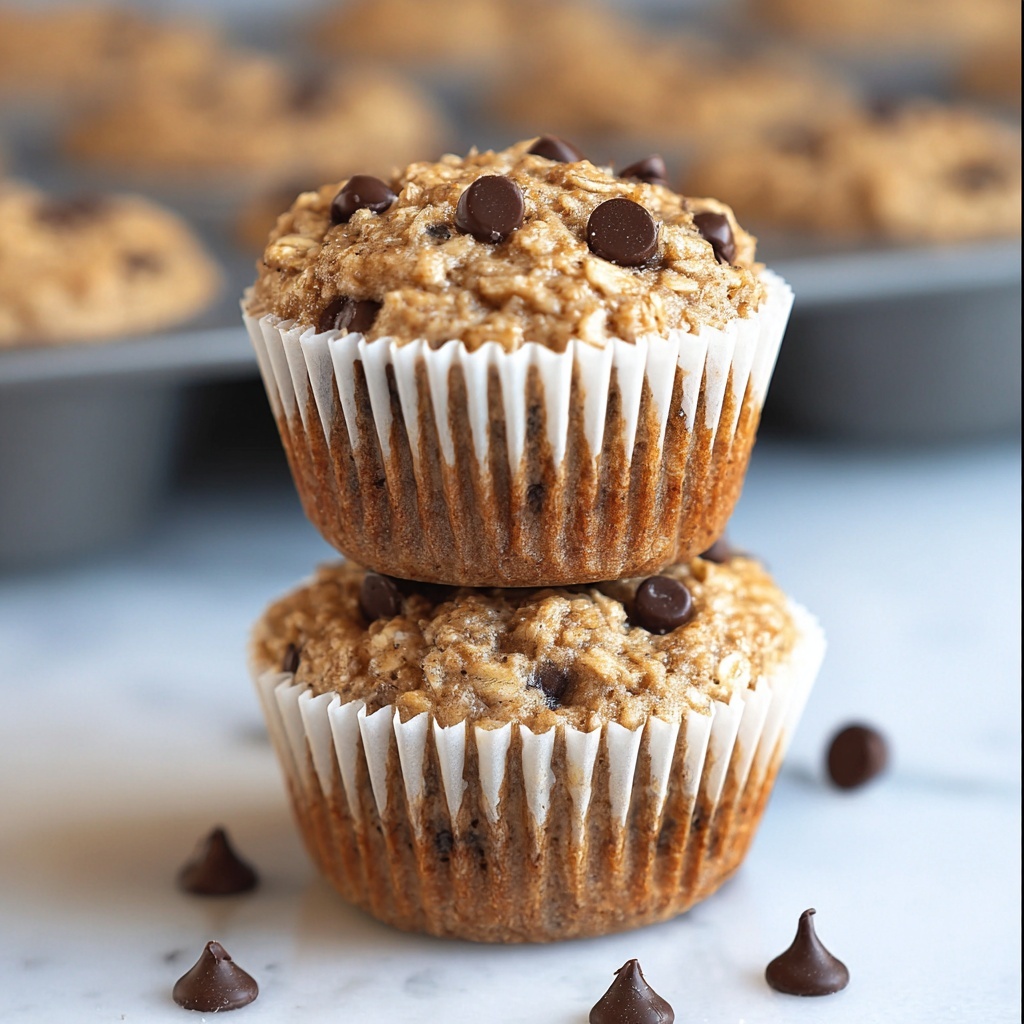 Oatmeal Chocolate Chip Muffins Recipe - Recipe Image