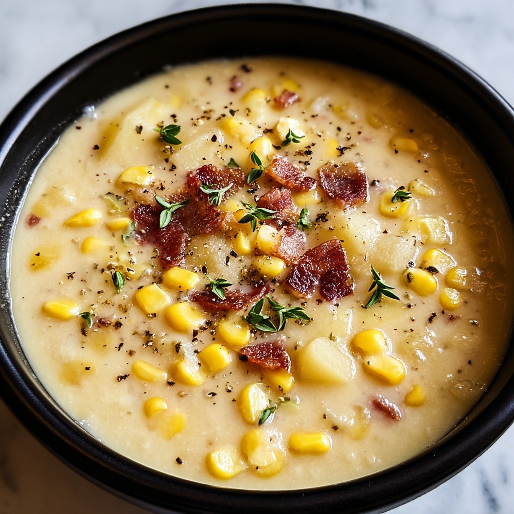 Slow Cooker Amish Corn Chowder Recipe - Recipe Image