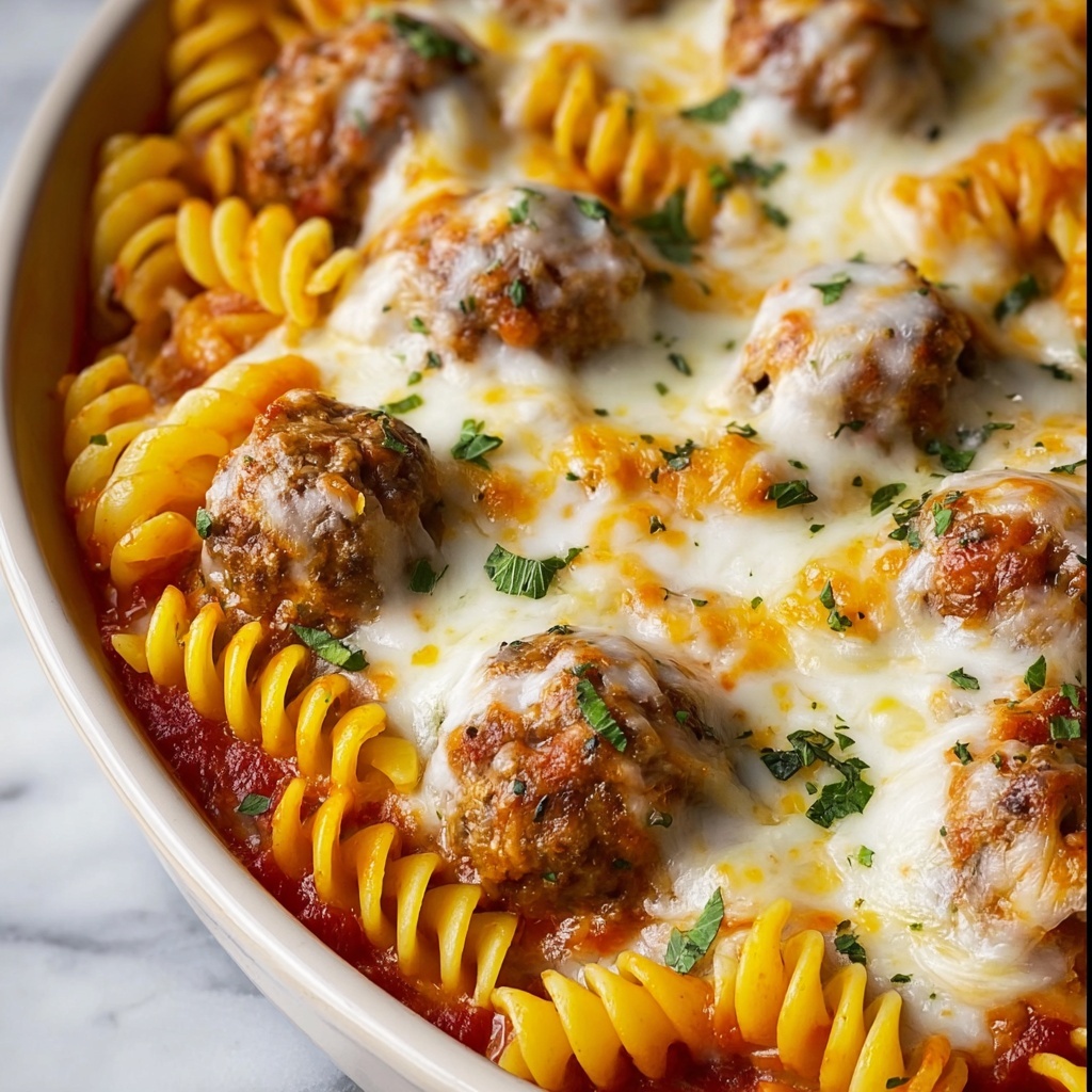 Dump and Bake Meatball Casserole Recipe - Recipe Image