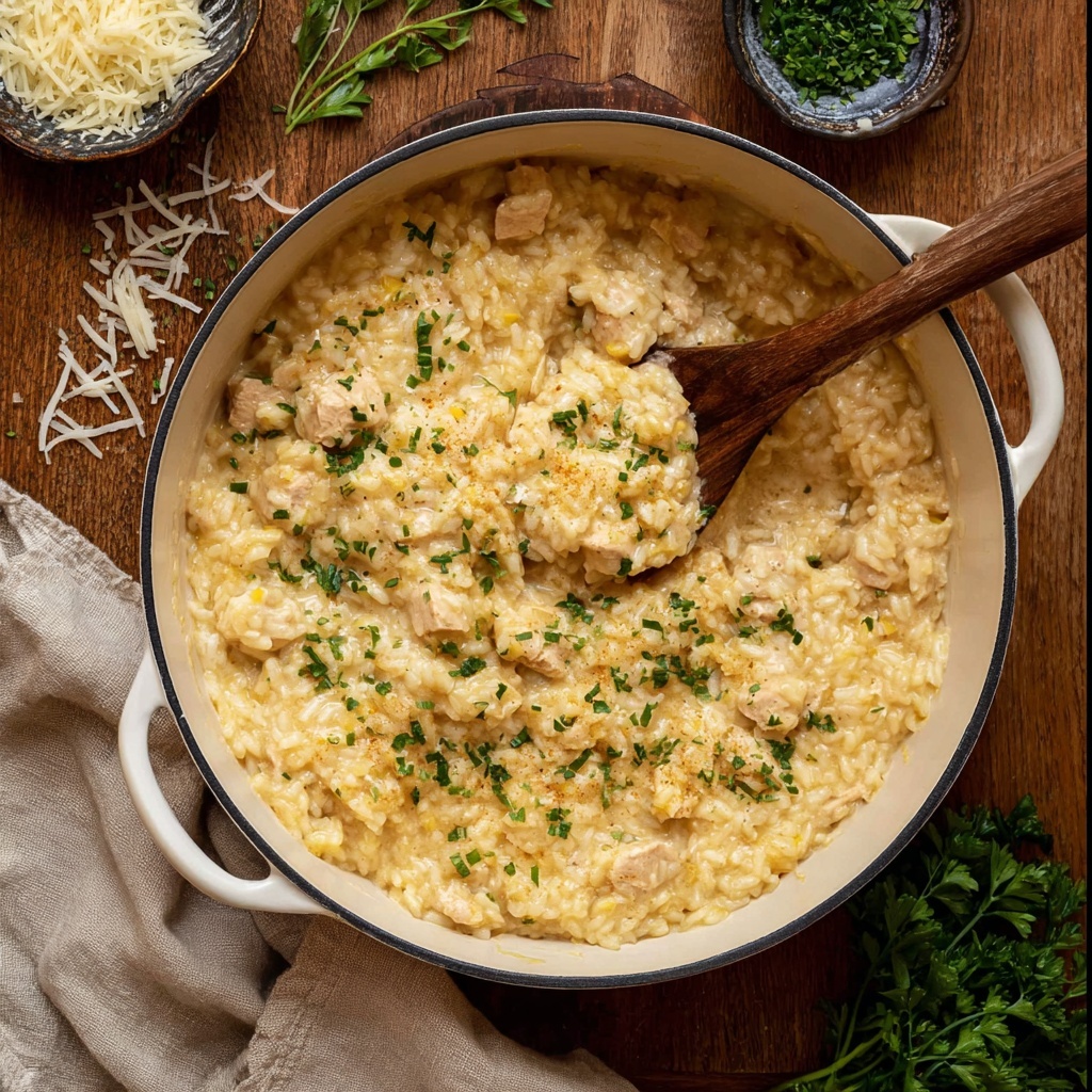 Garlic Parmesan Chicken and Rice Recipe - Recipe Image