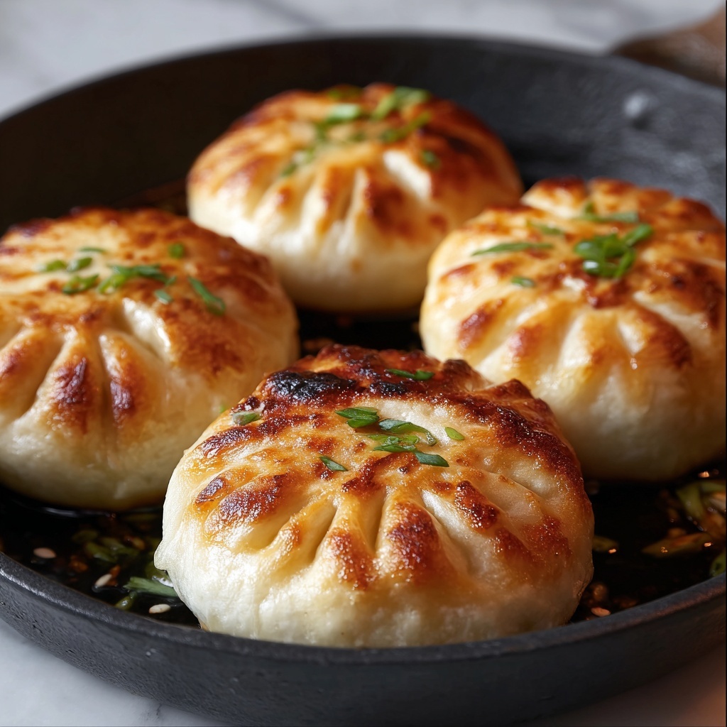 Pan-Fried Cabbage and Noodle Buns Recipe - Recipe Image