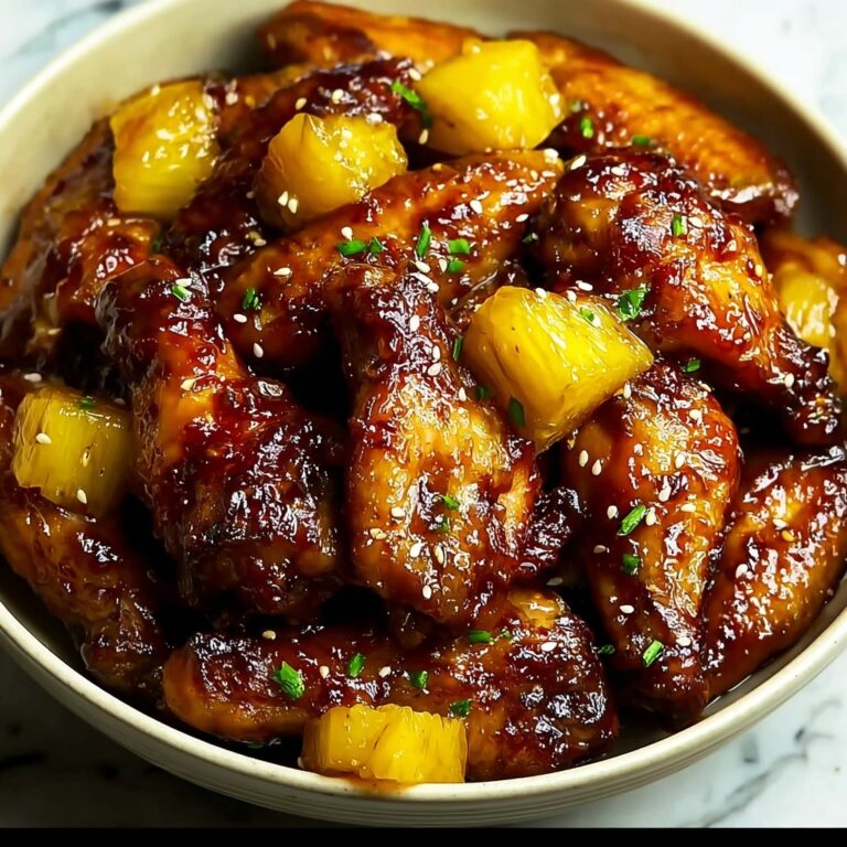 Best Brown Sugar Pineapple Wings Chicken – Baked Sticky Perfection Recipe