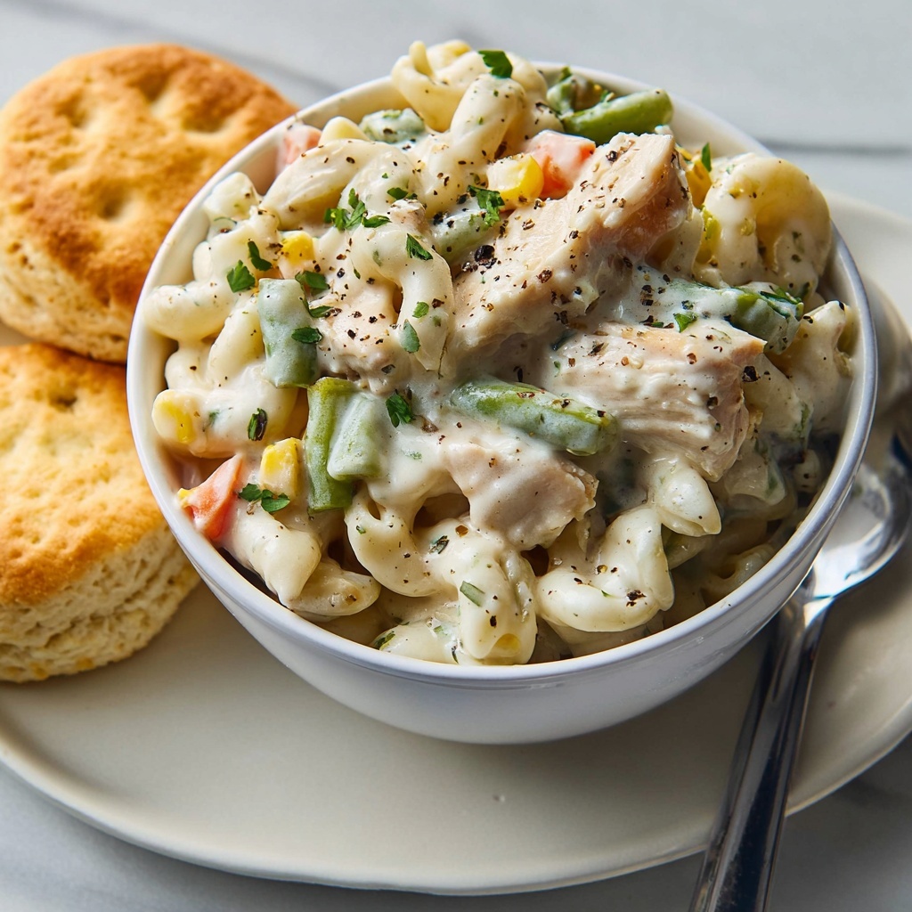 Chicken Potpie Pasta Recipe - Recipe Image