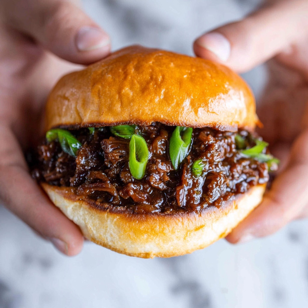 Korean Beef Sloppy Joes Recipe - Recipe Image