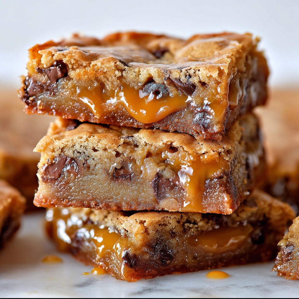 Chocolate Chip Caramel Bars Recipe - Recipe Image