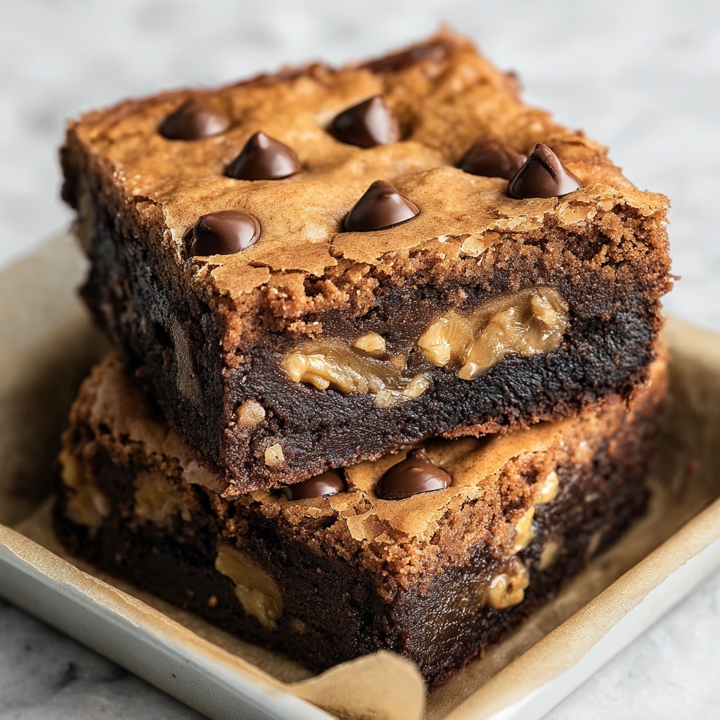 Chocolate Chip Cookie Brownies Recipe - Recipe Image