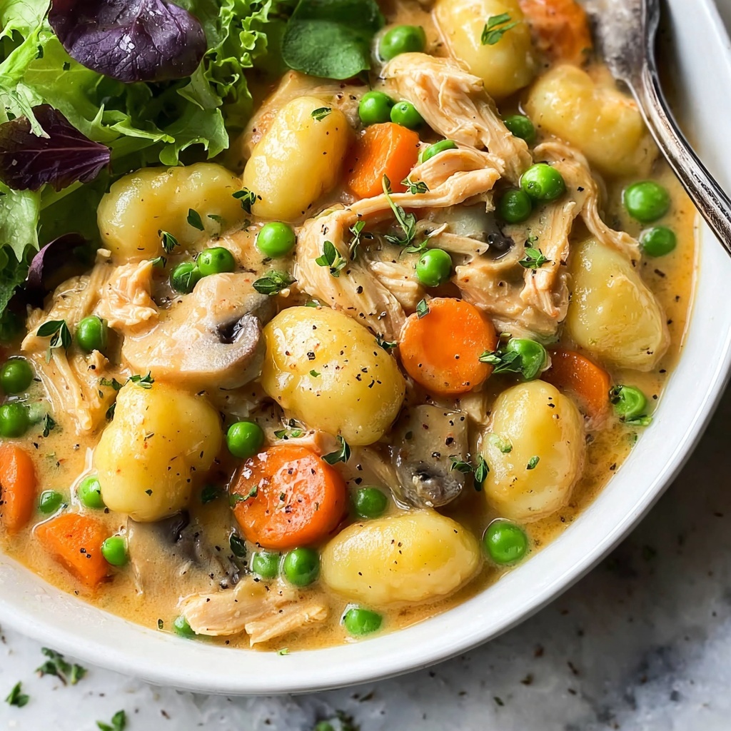 Creamy Chicken and Gnocchi Pot Pie Recipe - Recipe Image
