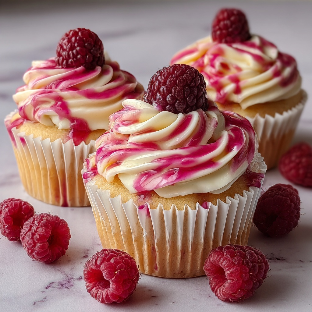 Raspberry Cheesecake Cupcakes Recipe - Recipe Image