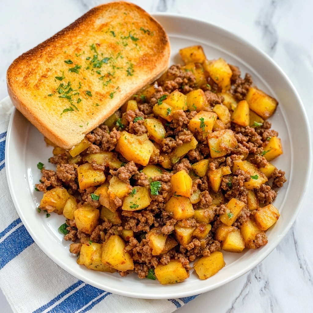 Ground Beef and Potatoes Skillet Dinner Recipe - Recipe Image