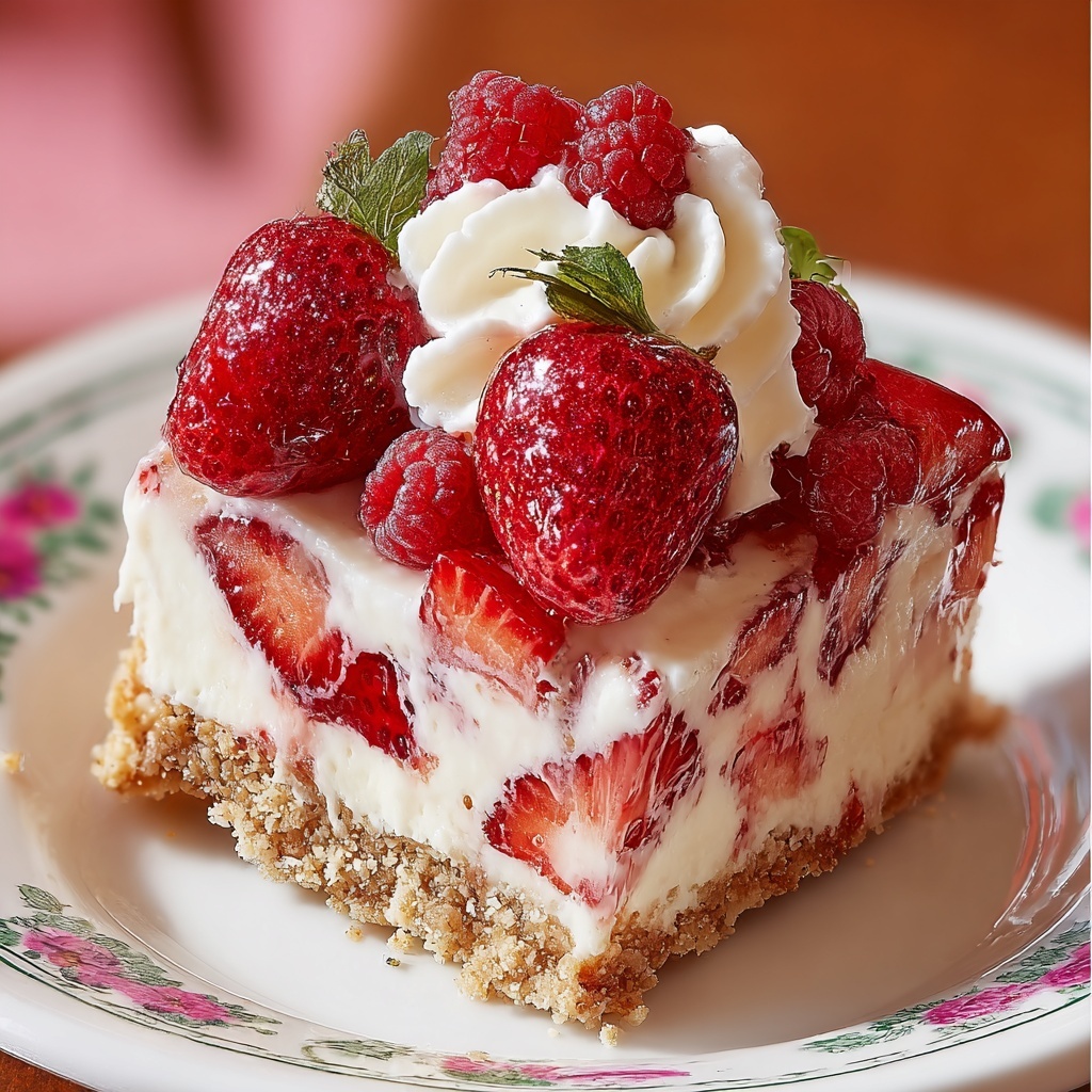 Strawberry Cheesecake Lush Recipe - Recipe Image