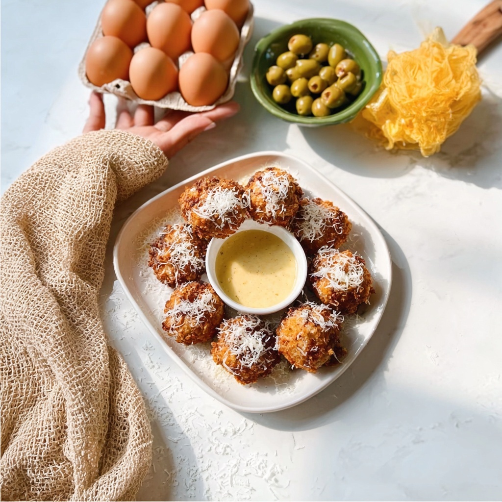 Cheese-Stuffed Fried Olives Appetizer Recipe - Recipe Image