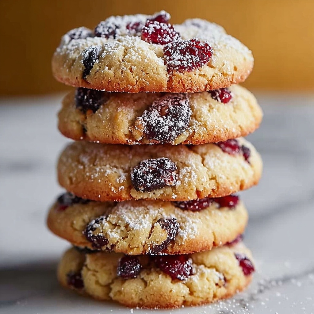 Orange Cranberry Ricotta Cookies Recipe - Recipe Image