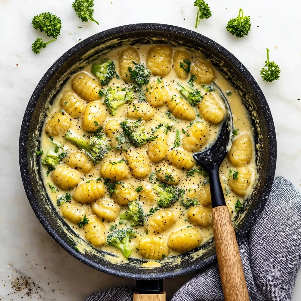 Creamy Lemon Pesto Gnocchi with Broccoli Recipe - Recipe Image