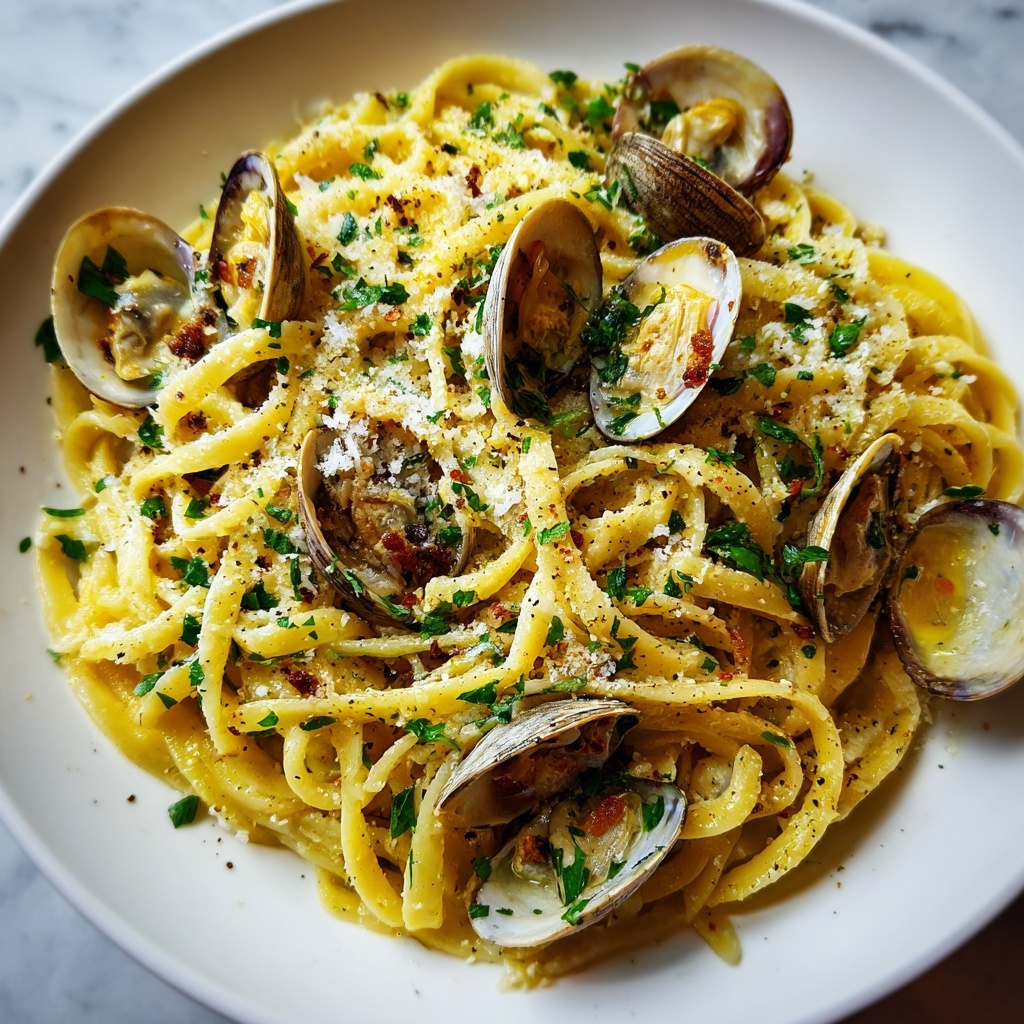 Easy Linguine with Clam Sauce Recipe - Recipe Image