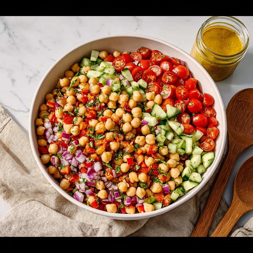 Mediterranean Chickpea and Avocado Salad Recipe - Recipe Image