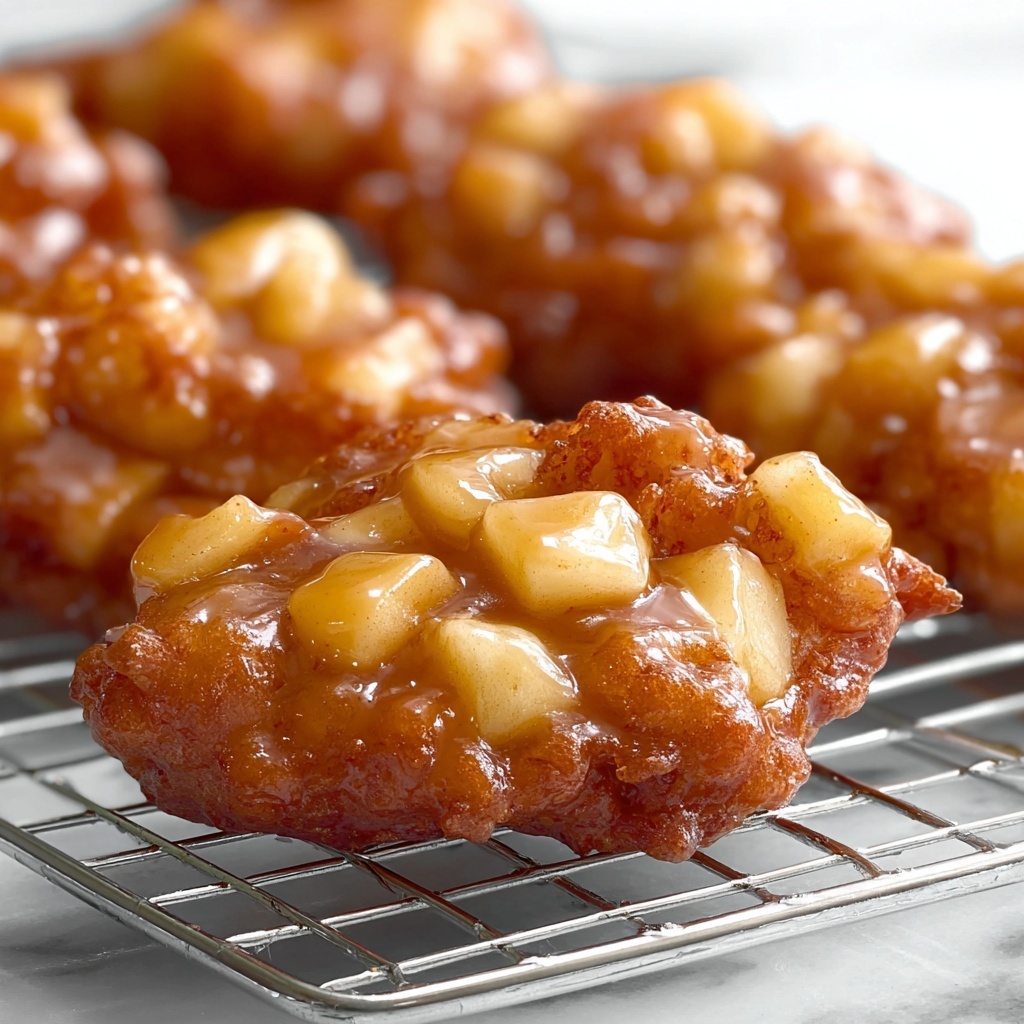 Baked Apple Fritters with Cinnamon and Lemon Glaze Recipe - Recipe Image