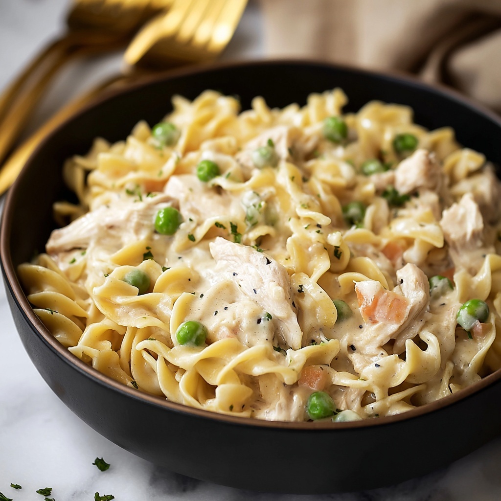 Easy One Pot Chicken and Noodles Recipe - Recipe Image