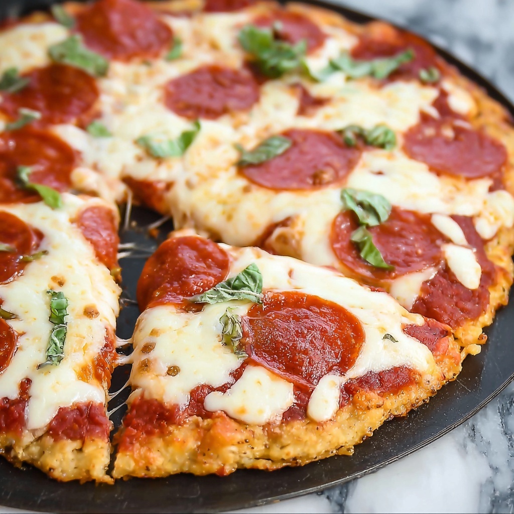 Keto Chicken Pizza Crust Recipe - Recipe Image