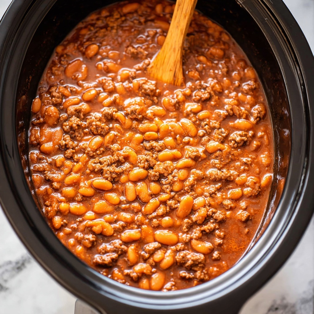 Slow Cooker Cowboy Beans Recipe - Recipe Image