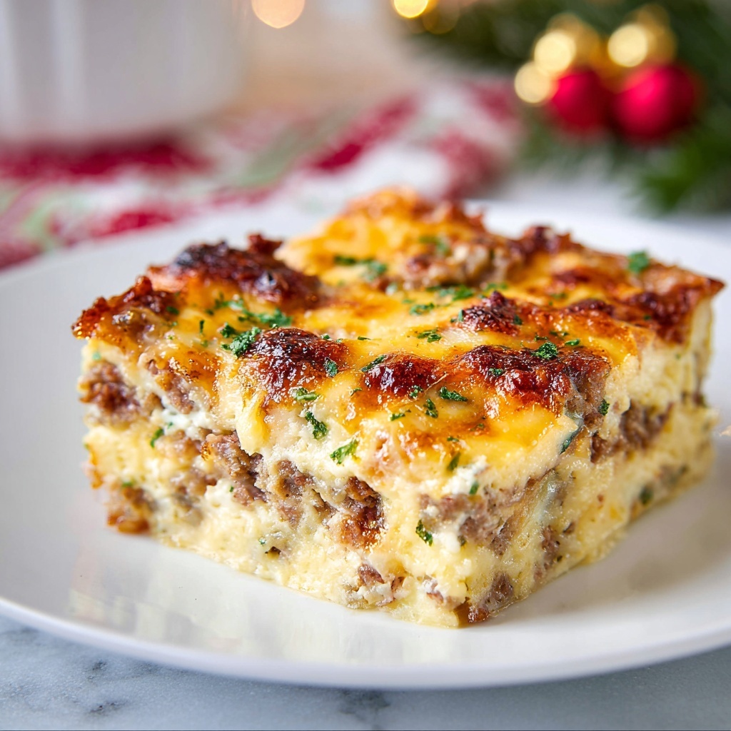 Sausage & Brie Breakfast Casserole Recipe - Recipe Image