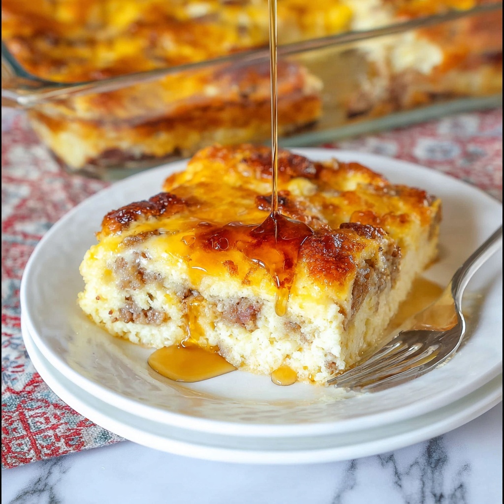 Meat Lovers Puff Pancake Breakfast Casserole Recipe - Recipe Image