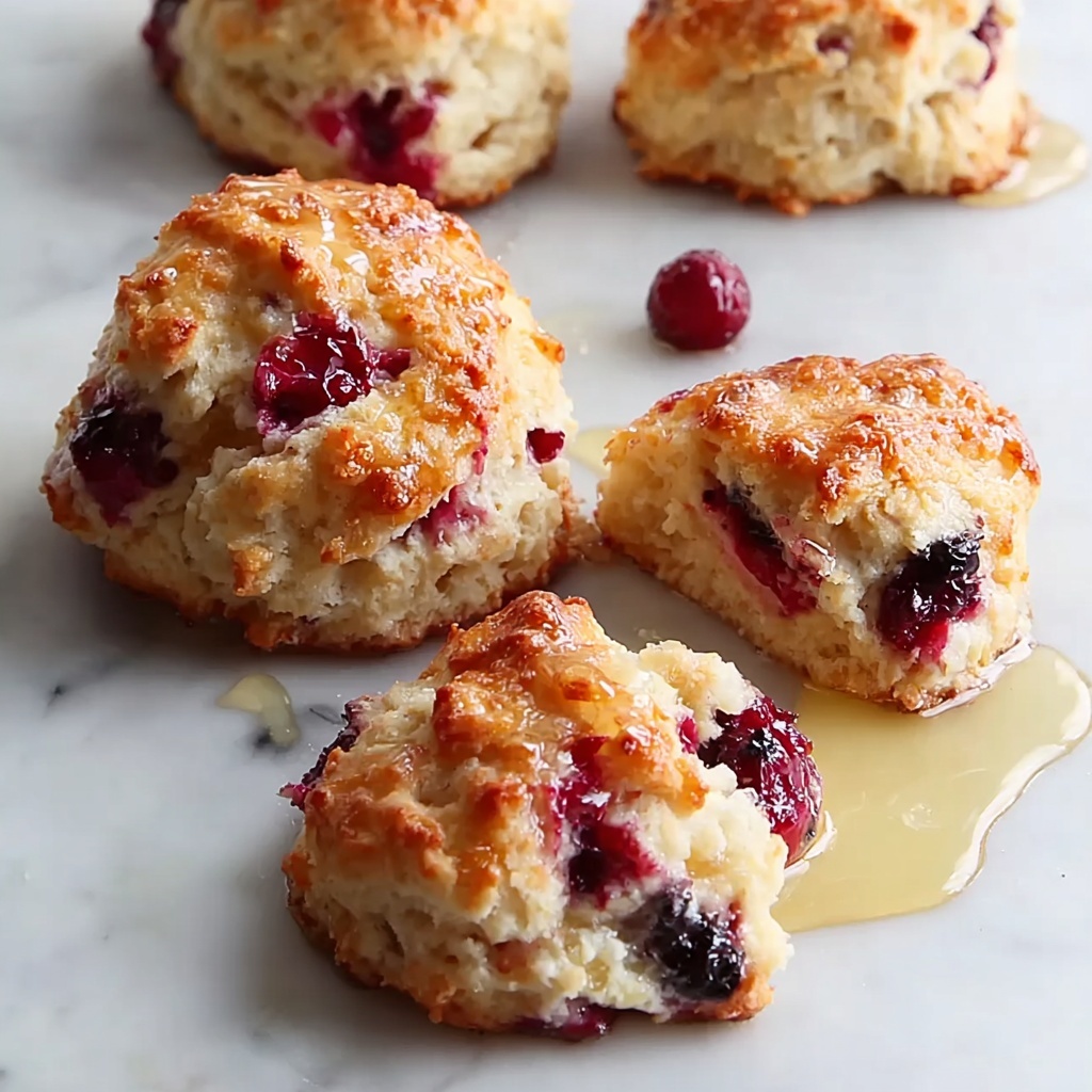 Cranberry Orange Swim Biscuits Recipe - Recipe Image