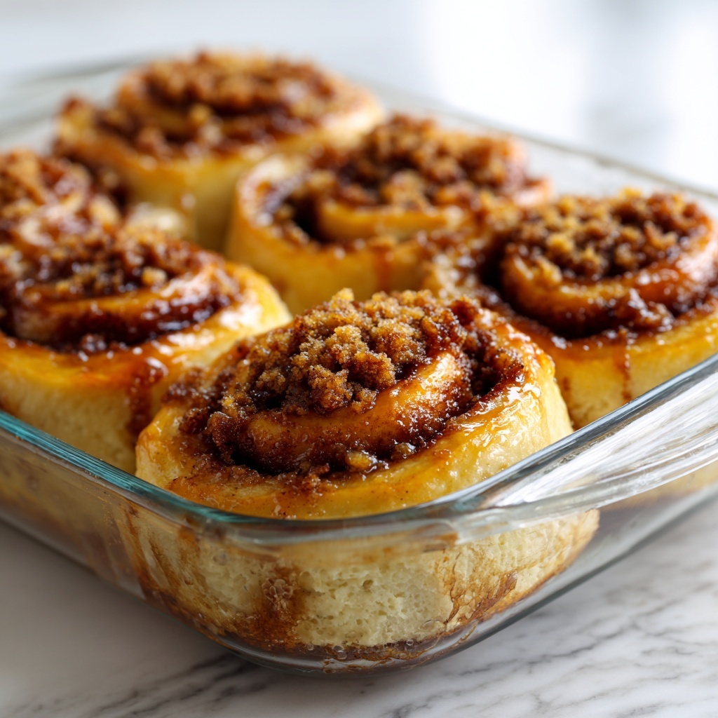 Peach Cobbler Cinnamon Rolls Recipe - Recipe Image