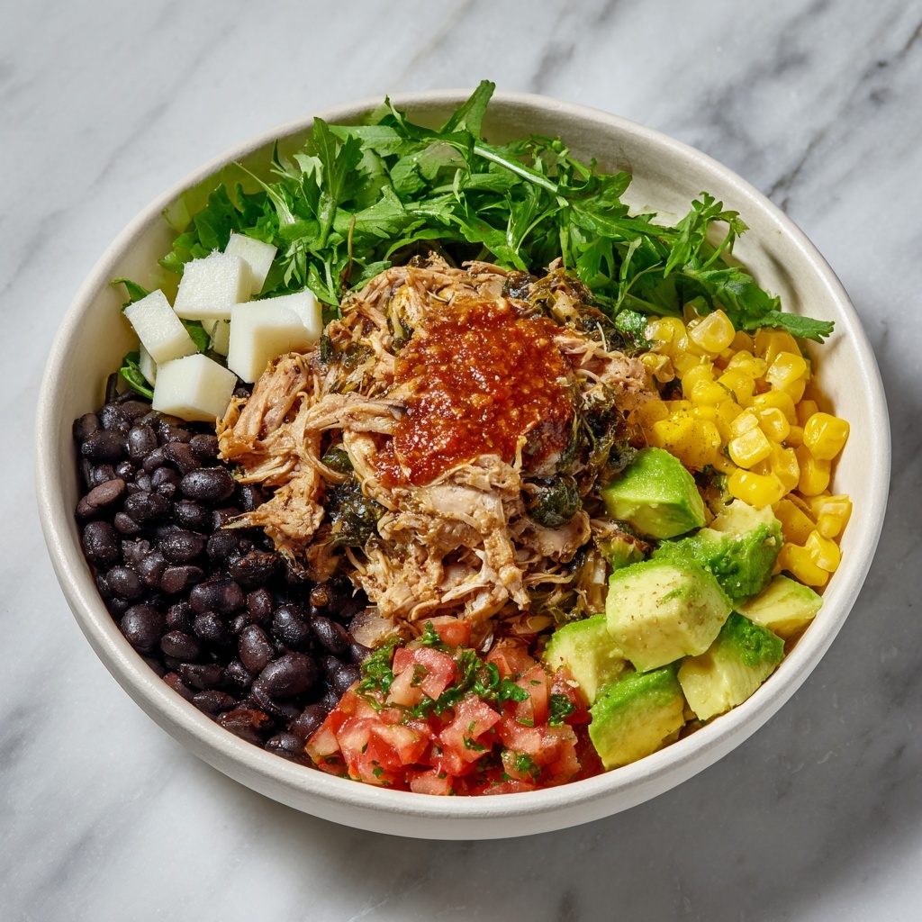 Slow Cooker Mexican Chicken Burrito Bowl Recipe - Recipe Image