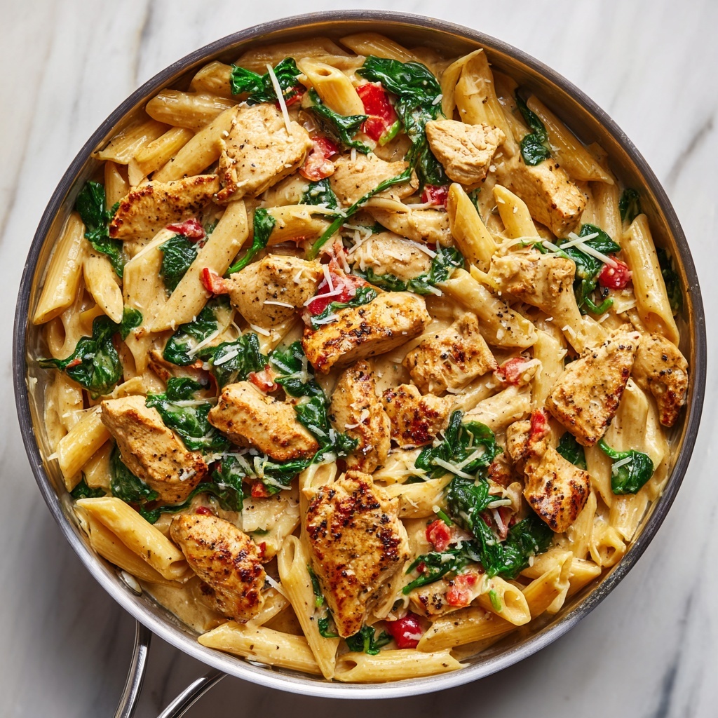 Marry Me Chicken Pasta with Spinach Recipe - Recipe Image