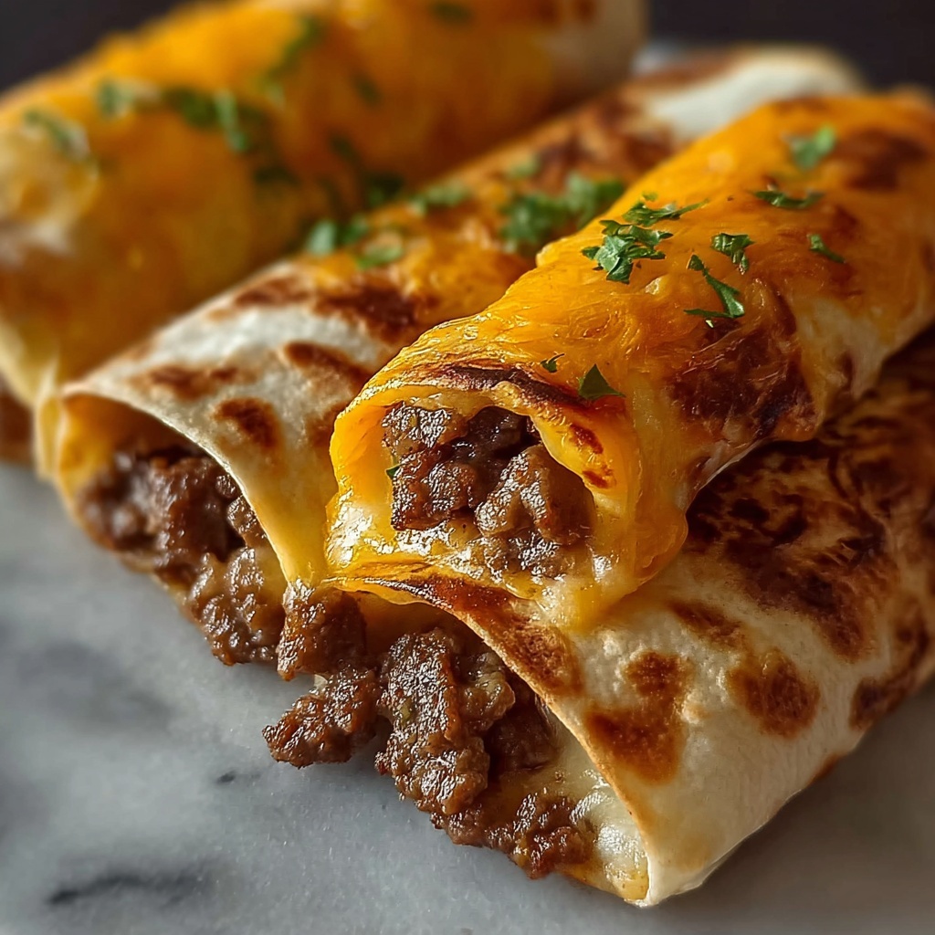 Cheeseburger Egg Rolls Recipe - Recipe Image