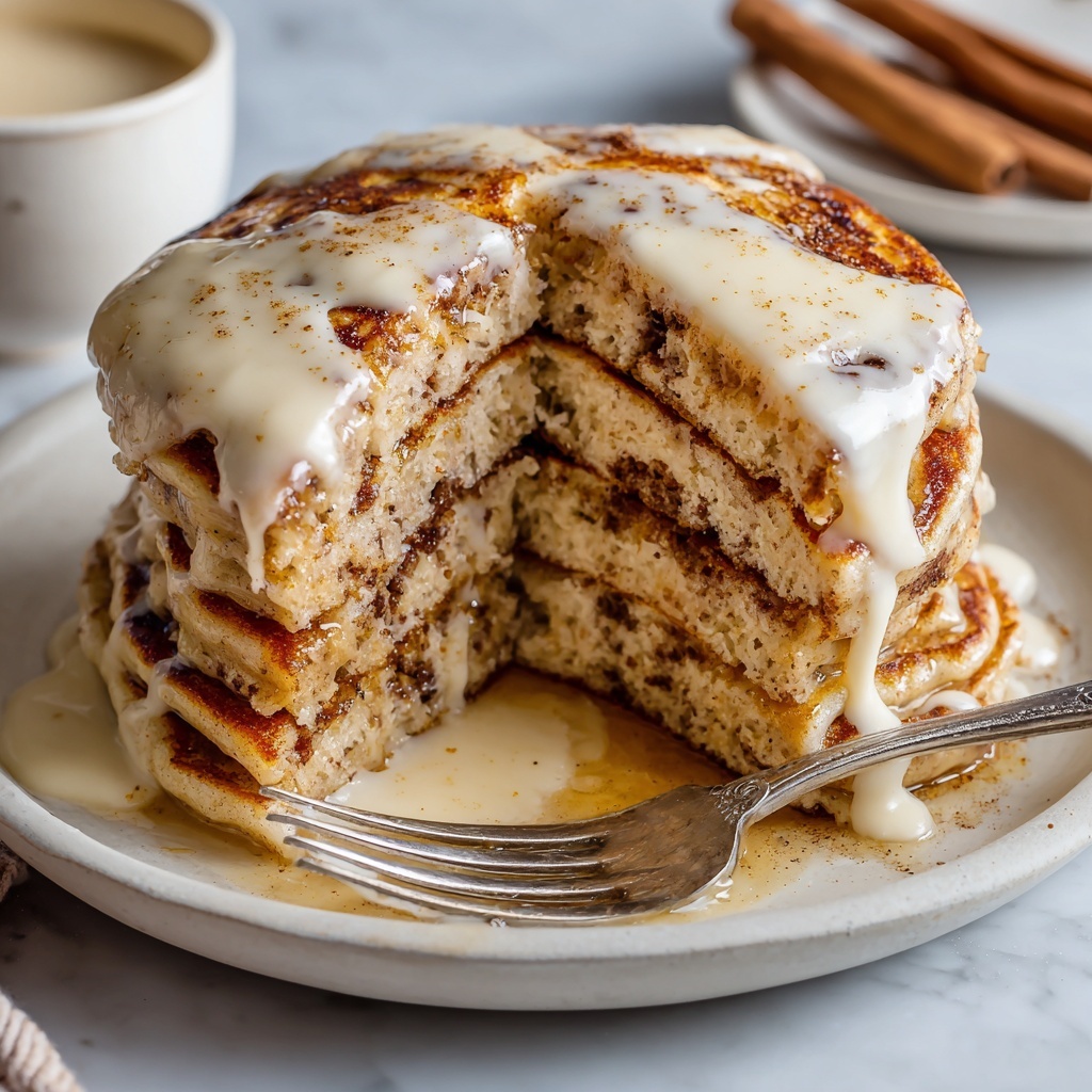 Cinnamon Roll Pancakes Recipe - Recipe Image