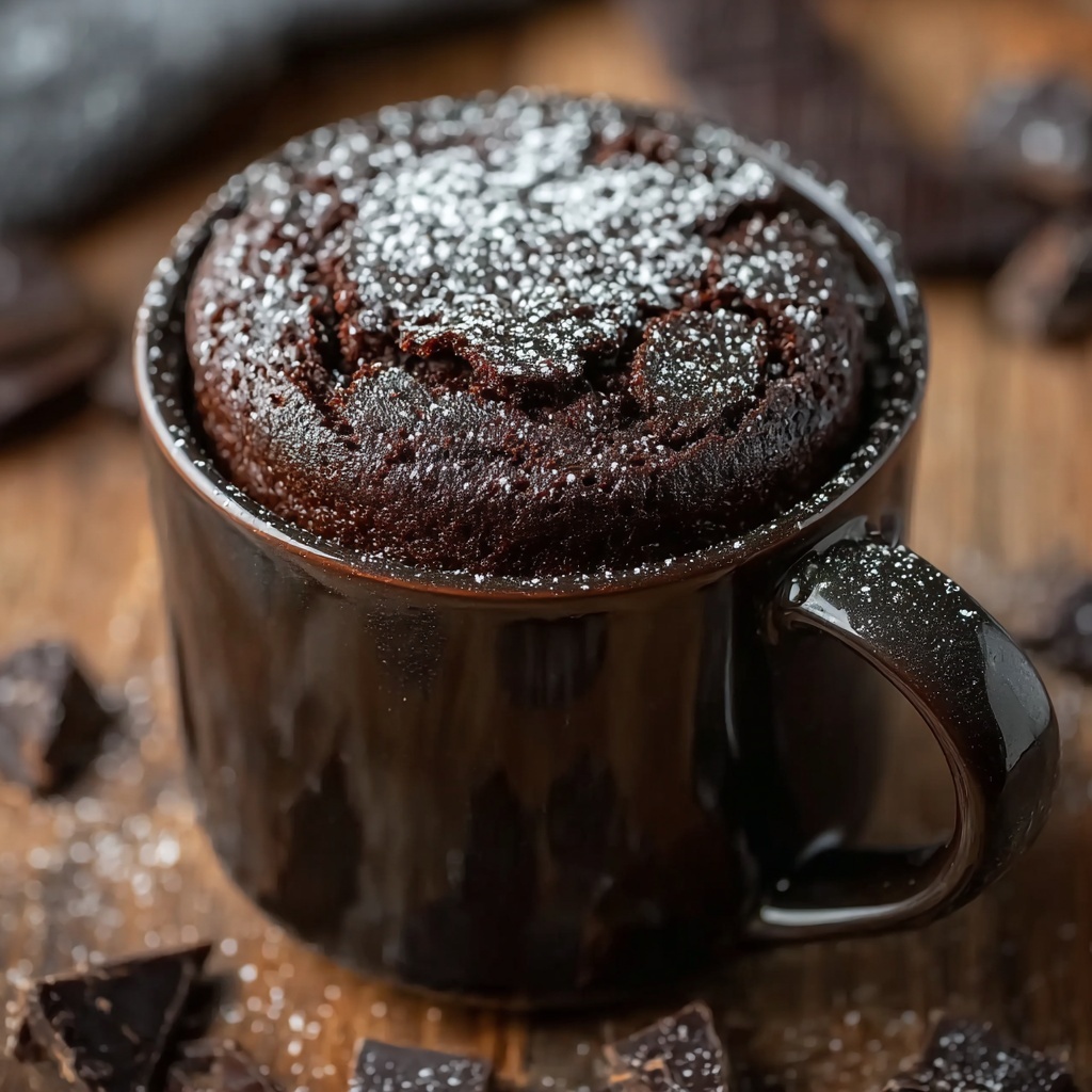 Flourless Chocolate Mug Brownie Recipe - Recipe Image