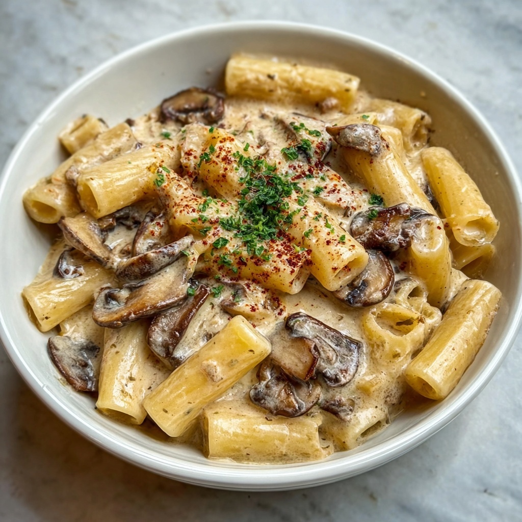 Creamy Beef and Mushroom Macaroni Recipe - Recipe Image