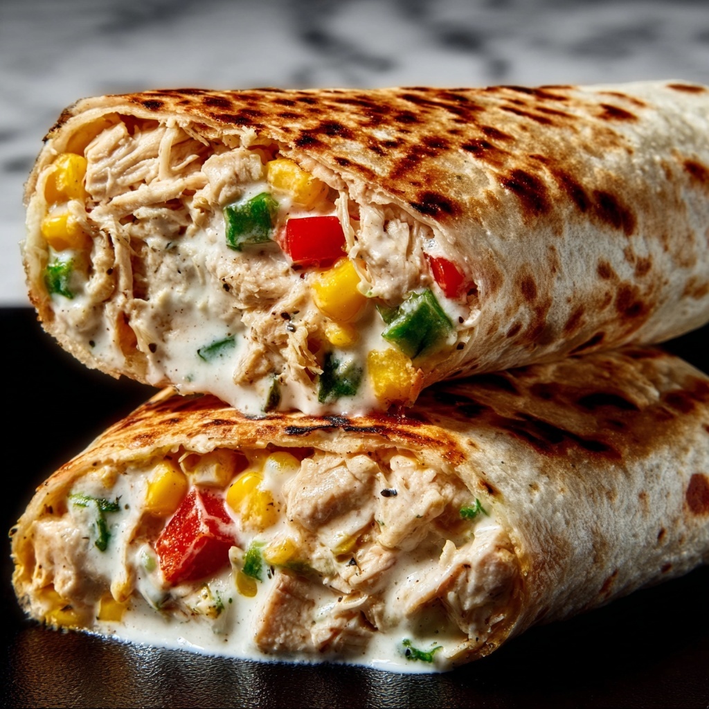 Crispy Chicken Bell Pepper Ranch Burritos Recipe - Recipe Image