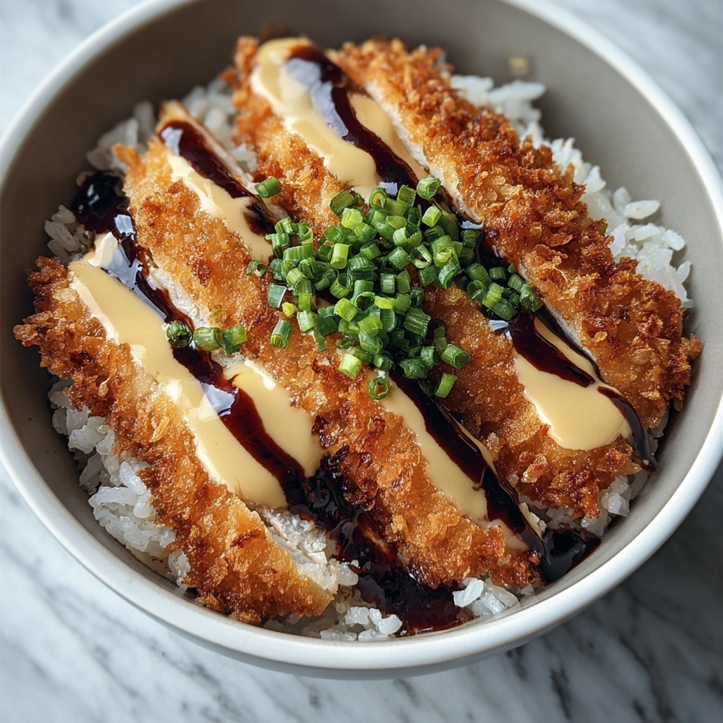 Japanese Katsu Bowls with Tonkatsu Sauce Recipe - Recipe Image