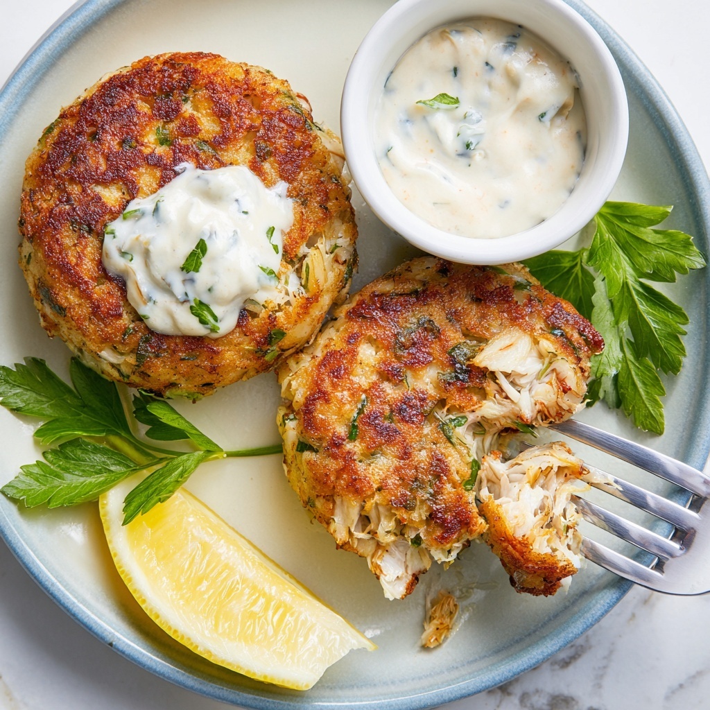 Easy Crab Cakes with Crispy Golden Edges Recipe - Recipe Image