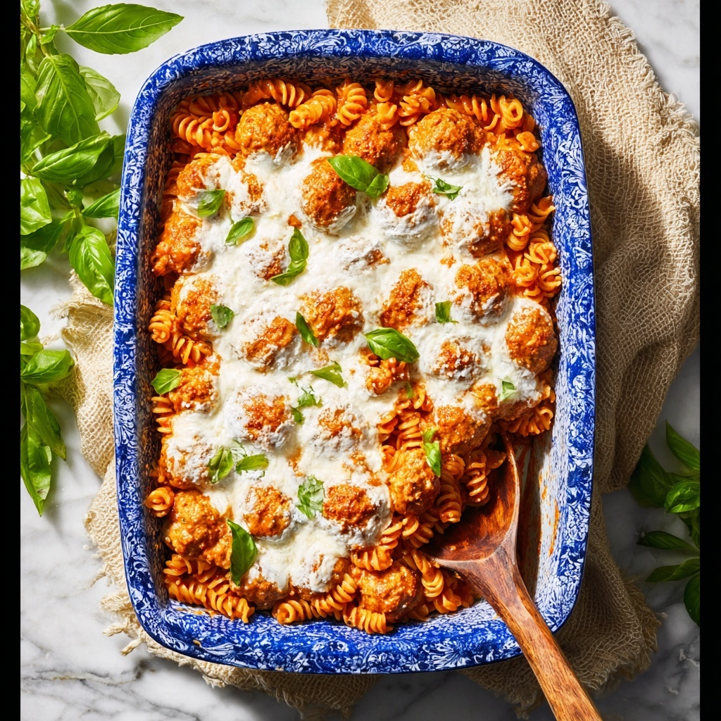 Dump and Bake Meatball Casserole Recipe - Recipe Image