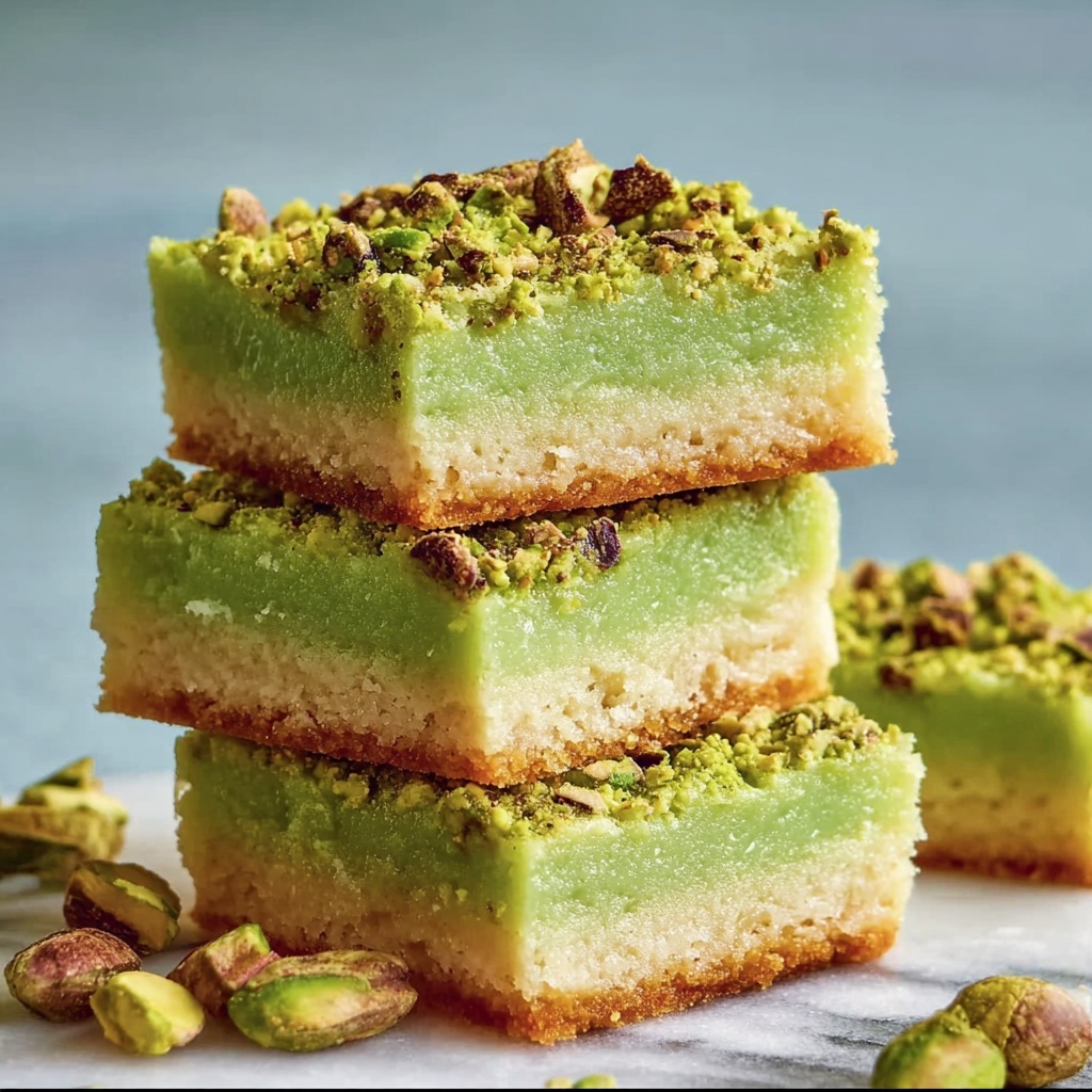 Pistachio Sugar Cookie Squares Recipe - Recipe Image