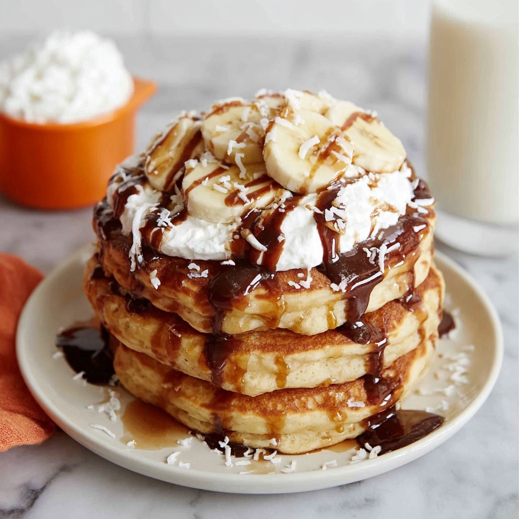Caramelized Coconut Banana Bread Waffle French Toast Recipe - Recipe Image