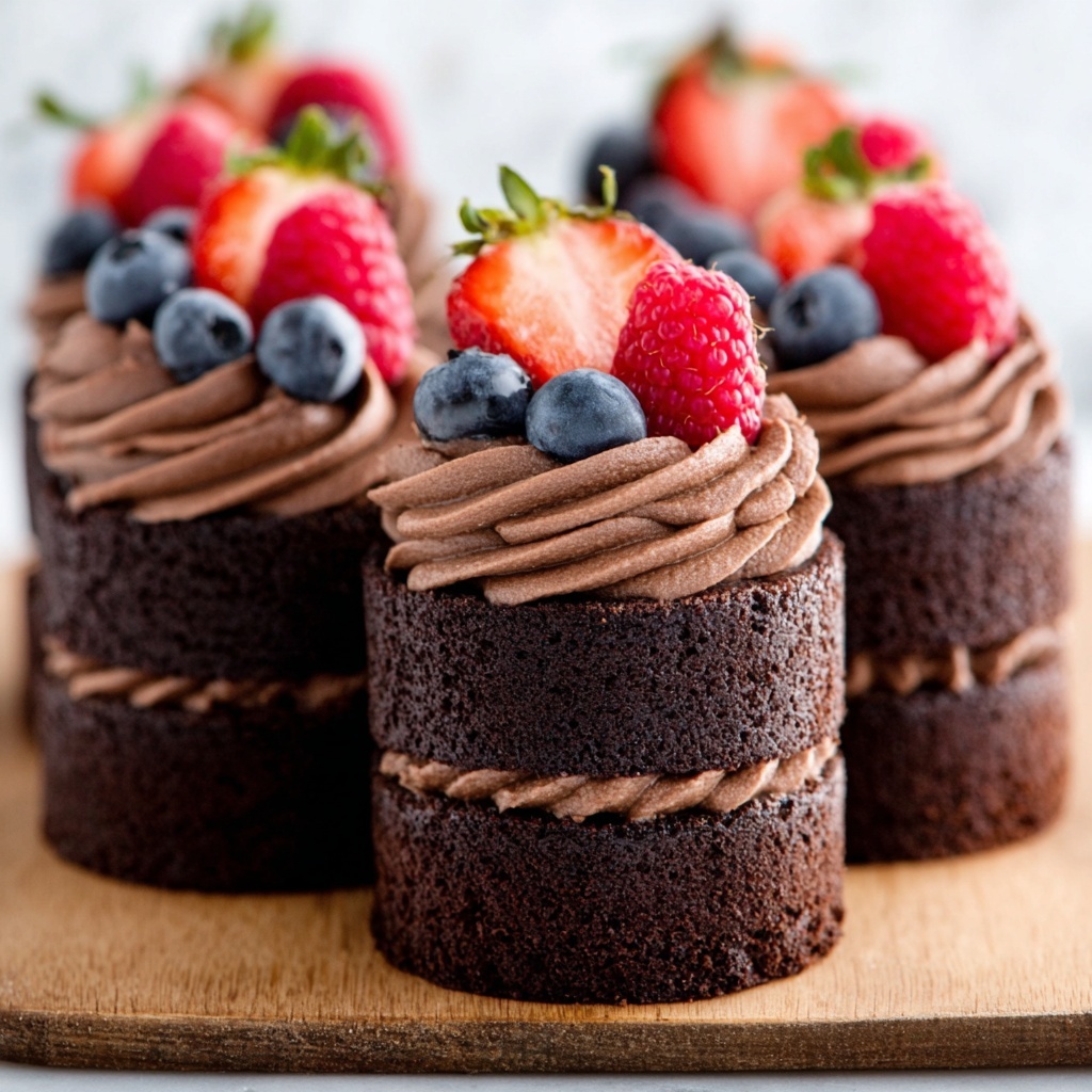 Chocolate Mini Cakes Recipe - Recipe Image