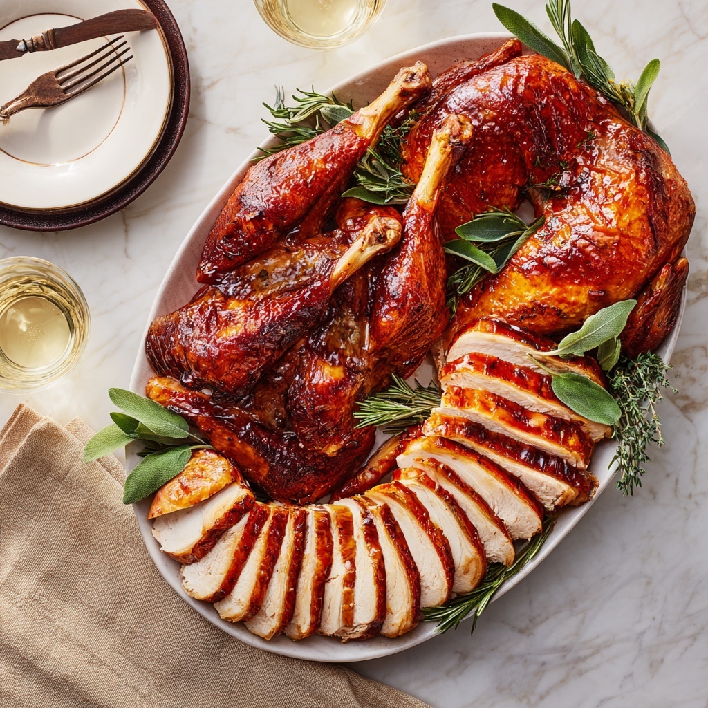 Maple Butter Glazed Turkey Recipe - Recipe Image