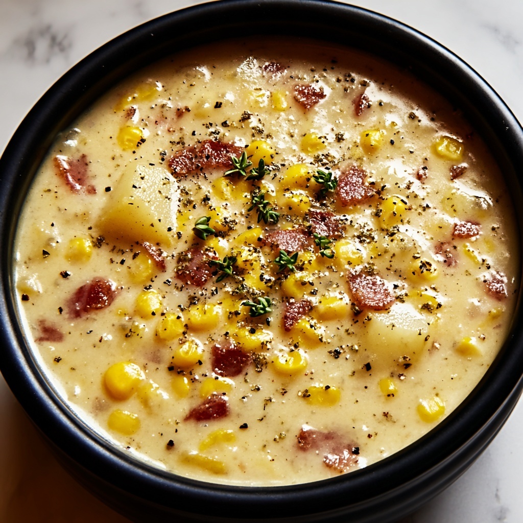 Slow Cooker Amish Corn Chowder Recipe - Recipe Image