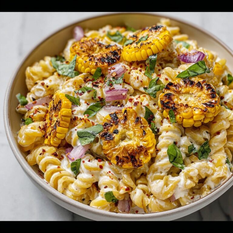 Creamy Street Corn Pasta Salad Recipe
