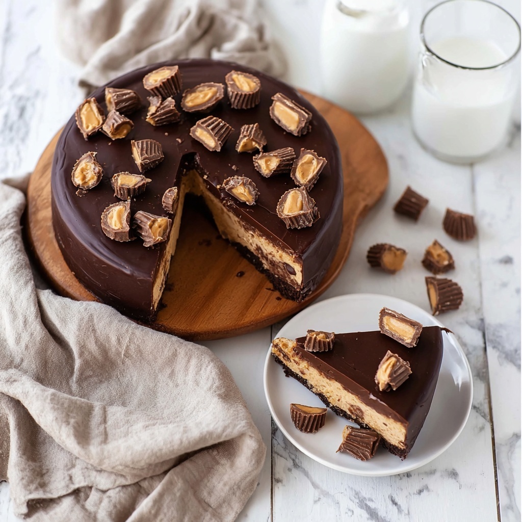 Pressure Cooker Peanut Butter Cup Cheesecake Recipe - Recipe Image