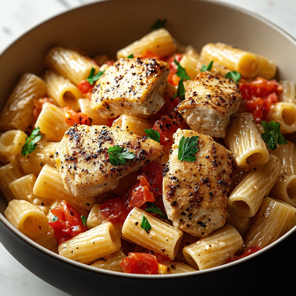 Honey Pepper Chicken Panini Pasta Recipe - Recipe Image